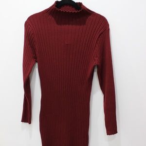 Merokeety Mock Neck Dress